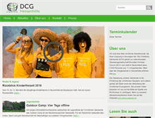 Tablet Screenshot of dcg-hessenhoefe.de